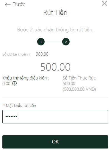 Rút tiền F8bet 2